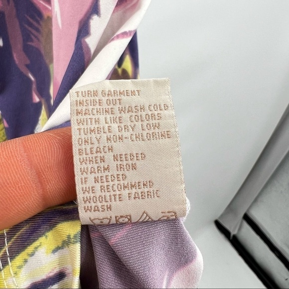 Jonathan Martin abstract print dress belted 10 - Picture 12 of 12